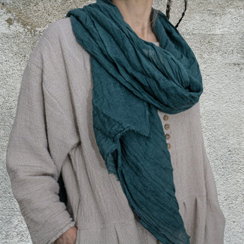 Esarfa unisex din tesatura de in. Esarfe unisex